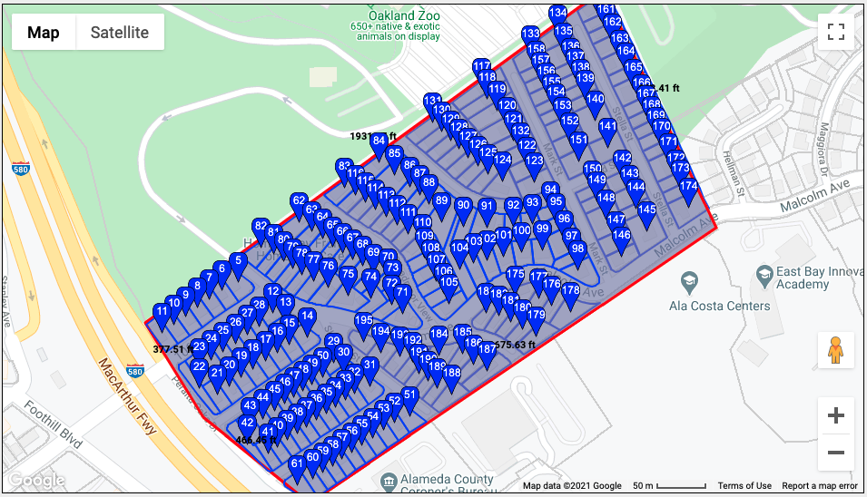 zero buffer tool on property map
